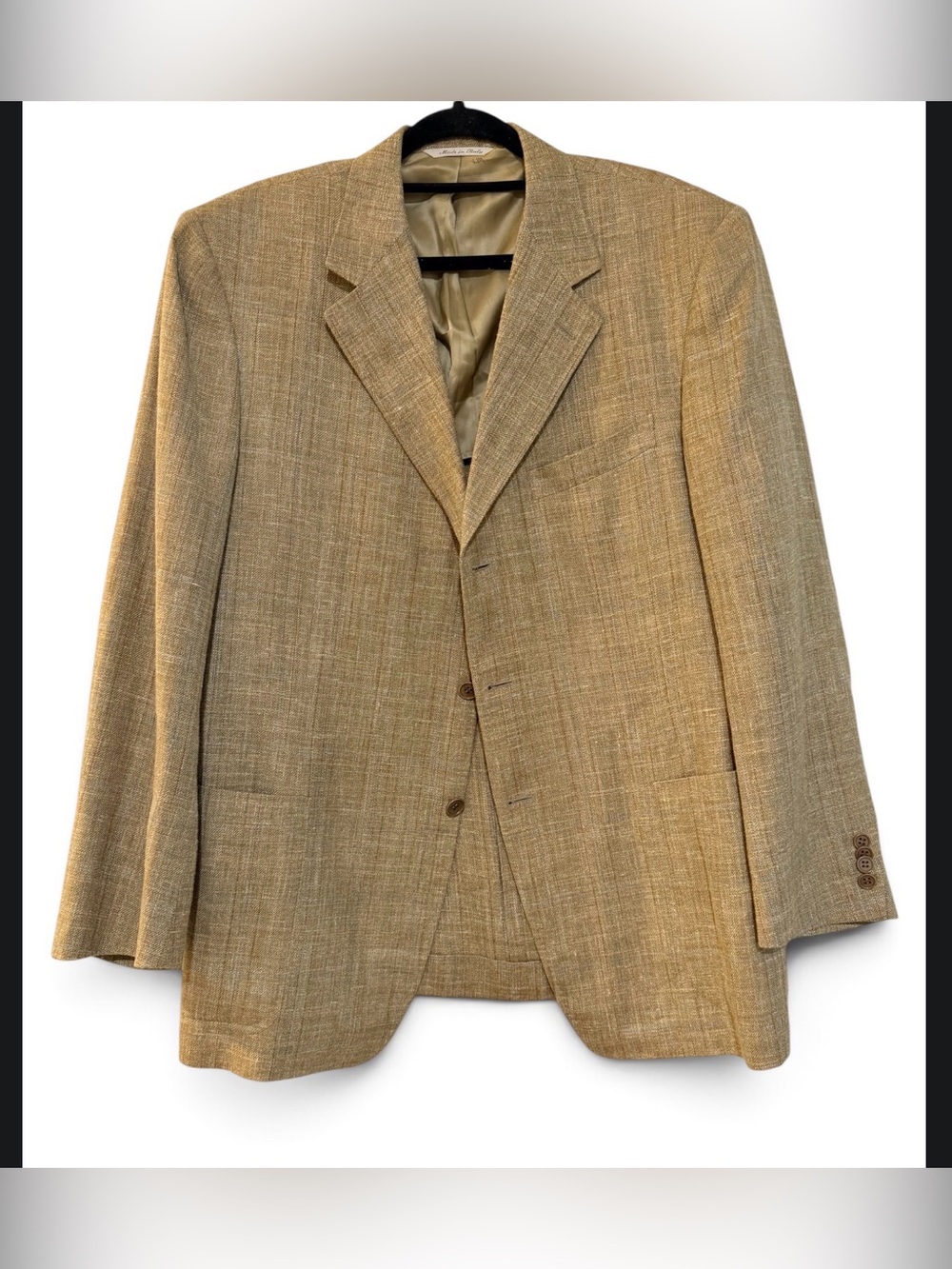 Canali Italy linen wool silk Sport coat jacket 44 Reg